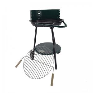Trolley simple round charcoal bbq grill