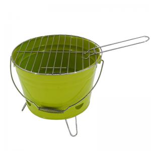 Mini colorful portable bucket bbq charcoal grill
