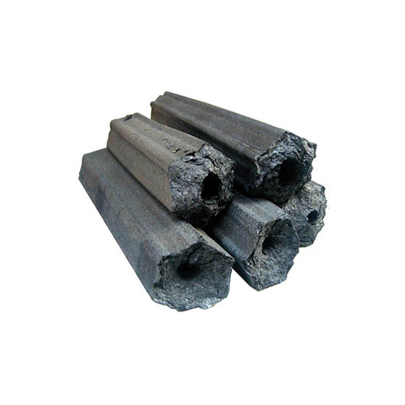 Black Charcoal Type and All Shape charcoal briquette in hexagonal
