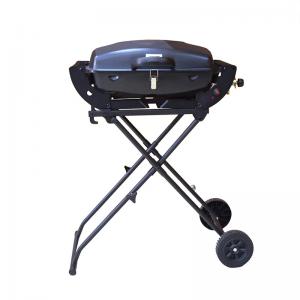 Outdoor portable gas grill adjustable grate height bbq grill